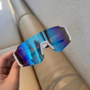  Blue Rainbow Lens + White Frame